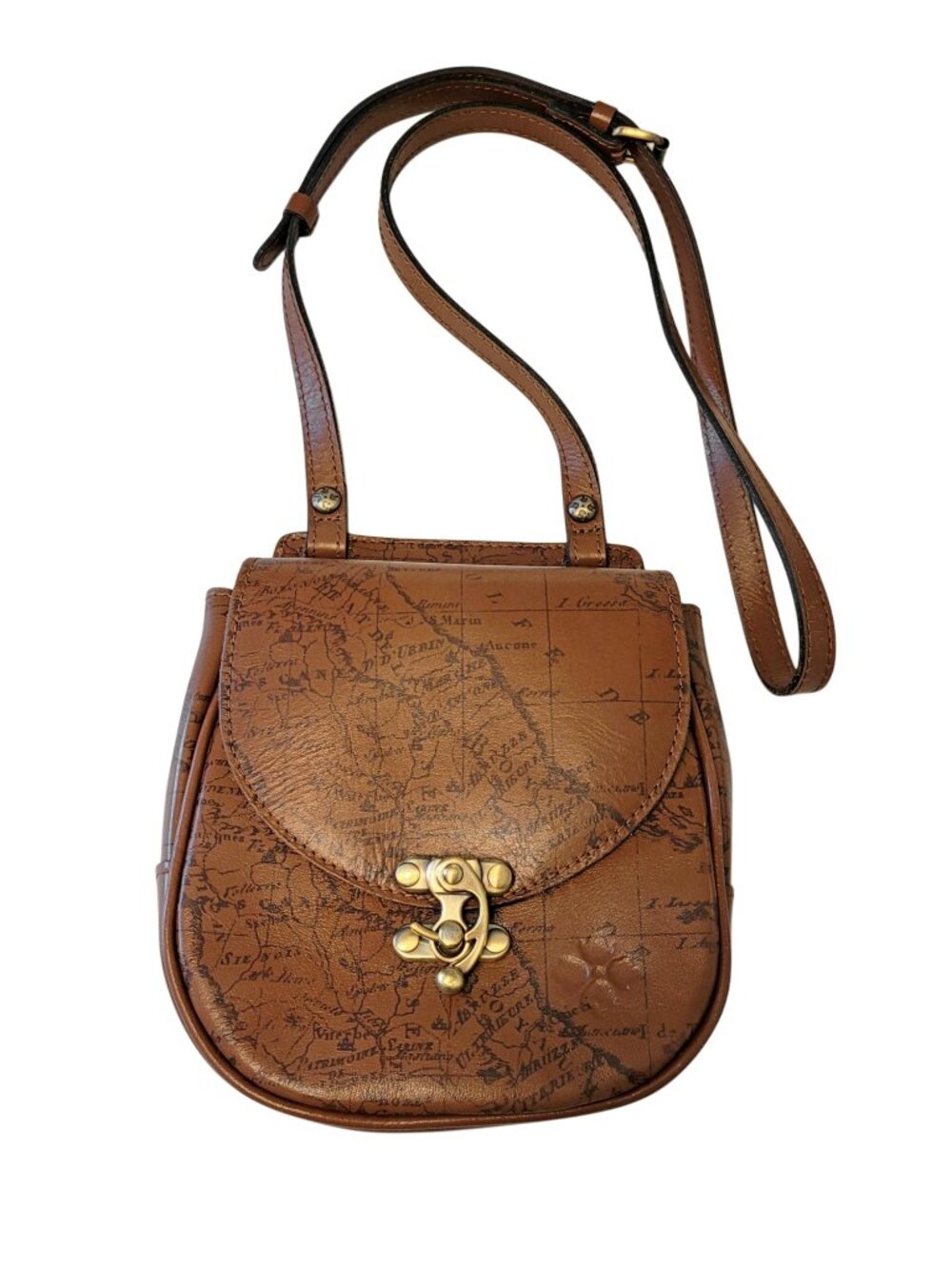 Patricia Nash Rocca Map Print Crossbody Bag